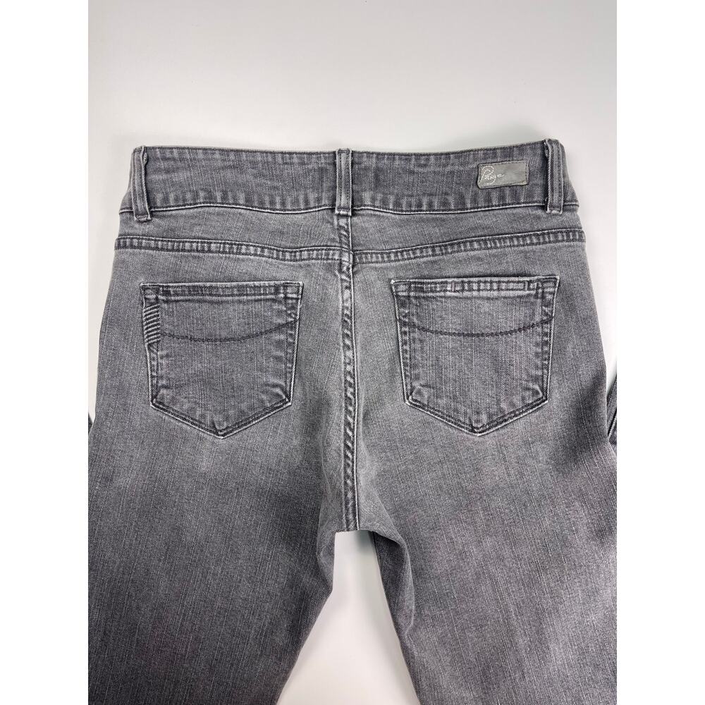 Vintage PAIGE Hidden Hills Gray High Rise Bootcut Jeans Size 29 Made in USA - Picture 7 of 11